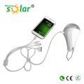 Portable Mini Solar Lighting Kit, solar led light with charger, plastic solar charger emergency lights